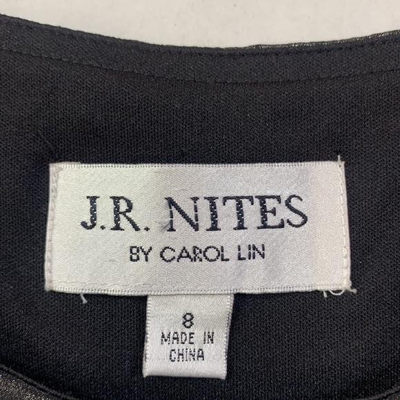 J. R. Nites Formal Shiny Black Top - Picture 7 of 9